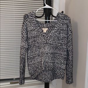 Black and white sweater